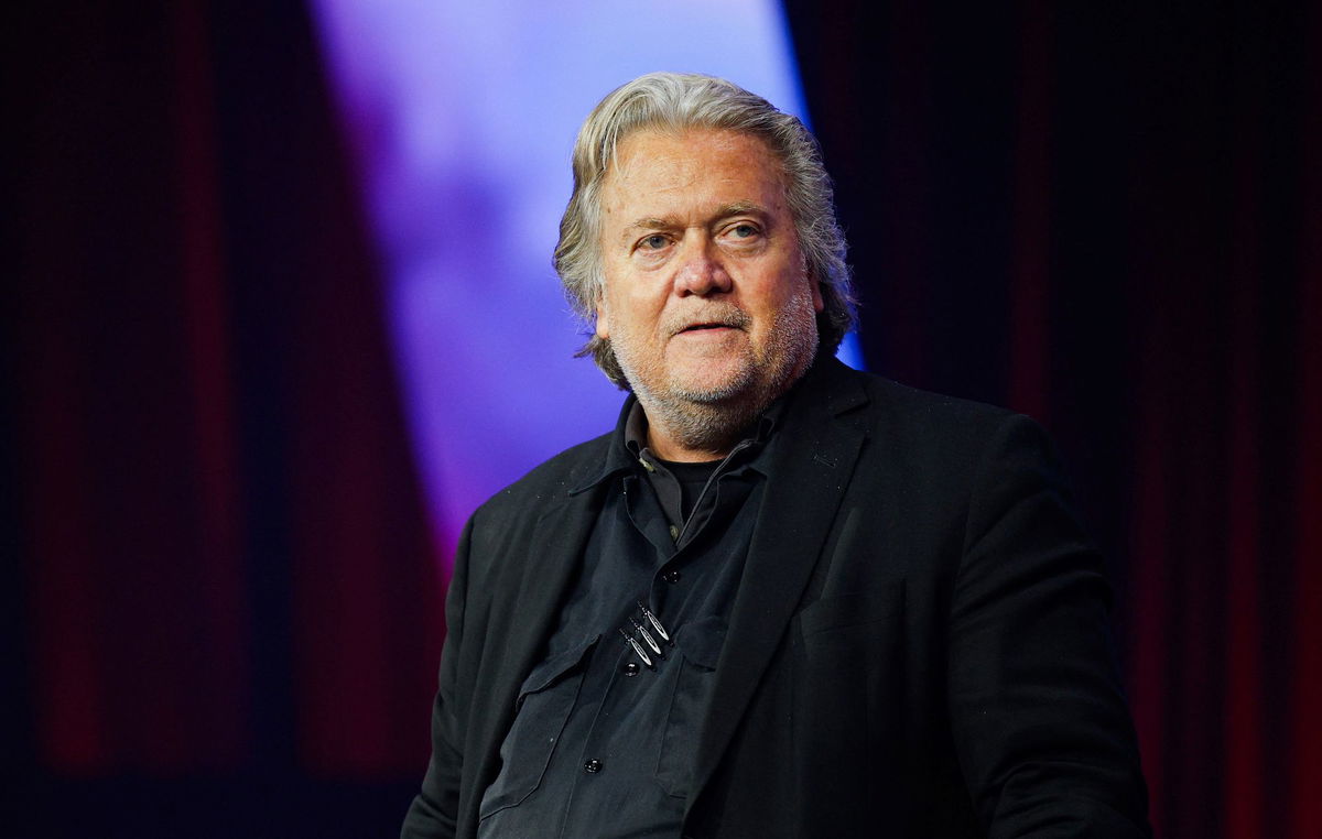 <i>Rebecca Cook/Reuters via CNN Newsource</i><br/>Steve Bannon