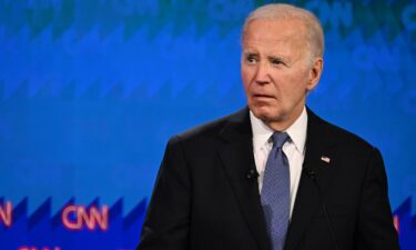 Former President Donald Trump and President Joe Biden debate at CNN's Atlanta studios on Thursday