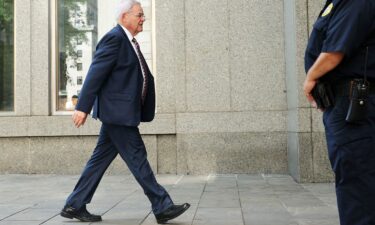 New Jersey Sen. Bob Menendez arrives for trial at Manhattan federal court in New York City on June 11