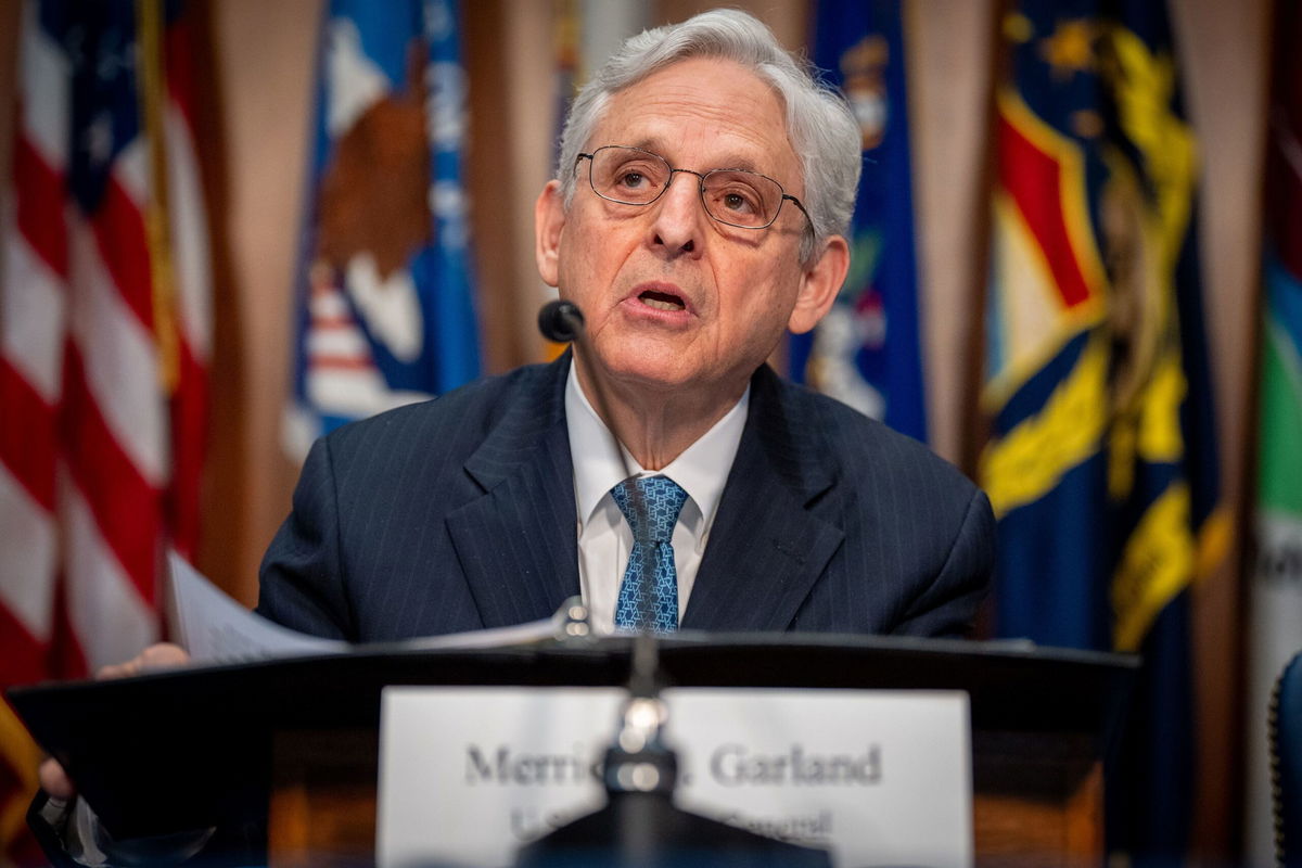 <i>Andrew Harnik/Getty Images/File via CNN Newsource</i><br />Attorney General Merrick Garland is seen here on May 13 in Washington