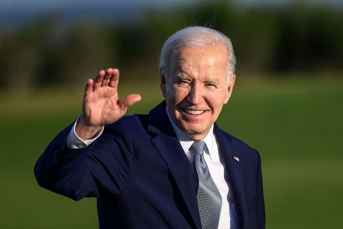 <i>Antonio Masiello/Getty Images via CNN Newsource</i><br/>President Joe Biden on June 13