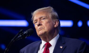 Former President Donald Trump is seen here on June 15 in Detroit