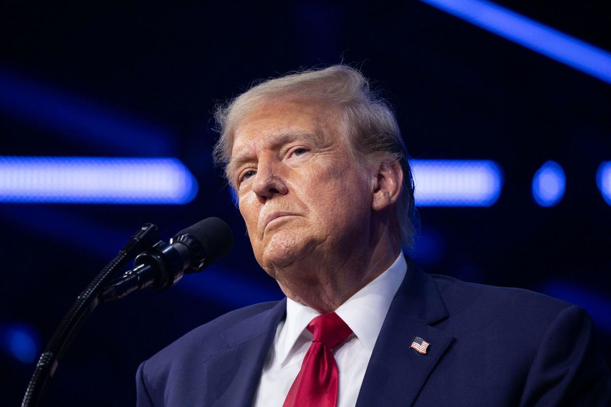 <i>Bill Pugliano/Getty Images via CNN Newsource</i><br/>Former President Donald Trump is seen here on June 15 in Detroit