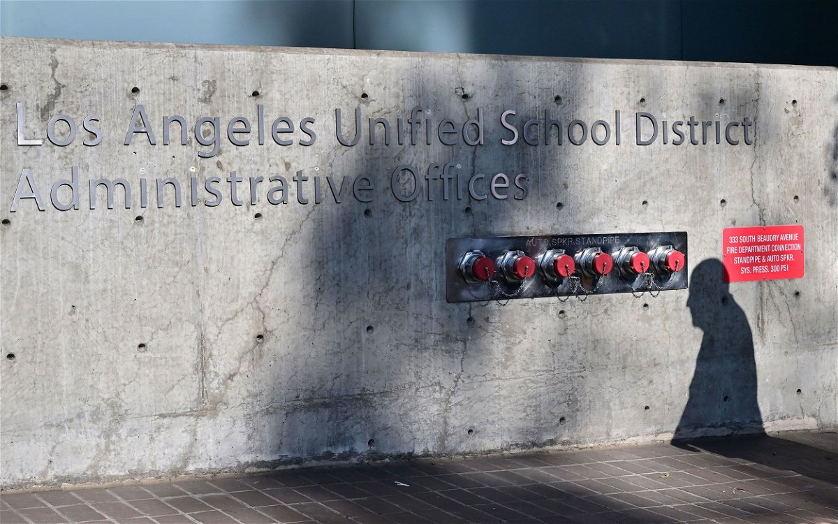 <i>Frederic J. Brown/AFP/Getty Images via CNN Newsource</i><br/>The proposed ban under consideration by the Los Angeles Unified School District would bar students from using their cell phones throughout the school day.