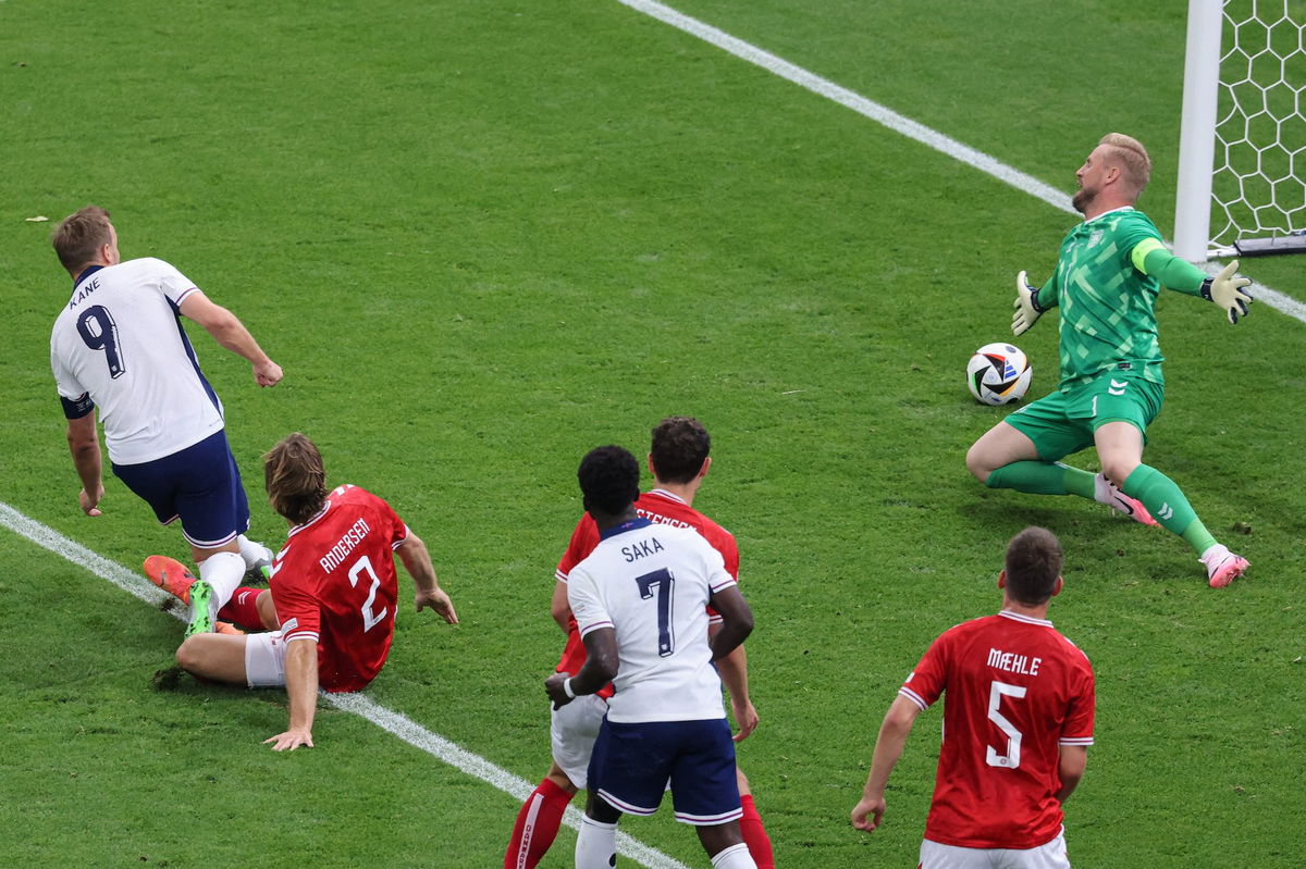 <i>Daniel Roland/AFP/Getty Images via CNN Newsource</i><br/>Harry Kane opened the scoring but appeared to struggle as the game went on.