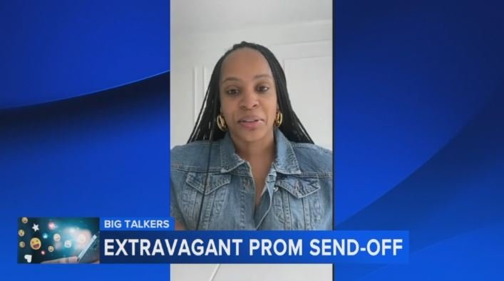 <i>WPVI via CNN Newsource</i><br/>Treva Harris went all out for her daughter's prom send-off.