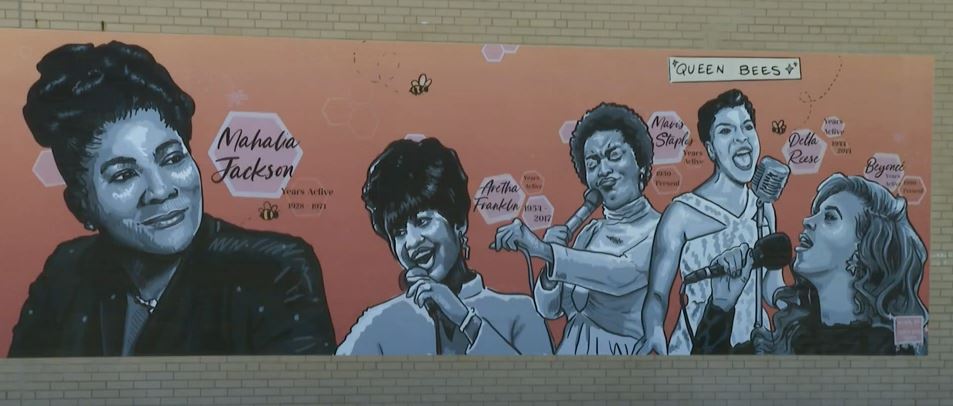 <i>WBBM via CNN Newsource</i><br/>Chicago's Mahalia's Mile paints a neighborhood with brilliant colors and a history lesson.