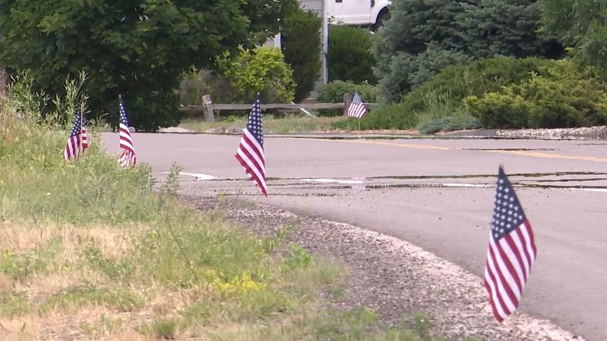 Scouts place hundreds of American flags around neighborhood in Colorado ...