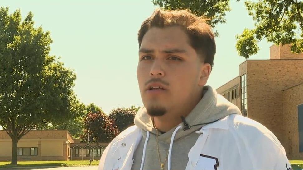 <i>WJRT via CNN Newsource</i><br/>D'Angelo Olvera and three of his classmates recently founded one of the few Hispanic fraternities at Ferris State University to celebrate the culture and bring students together.