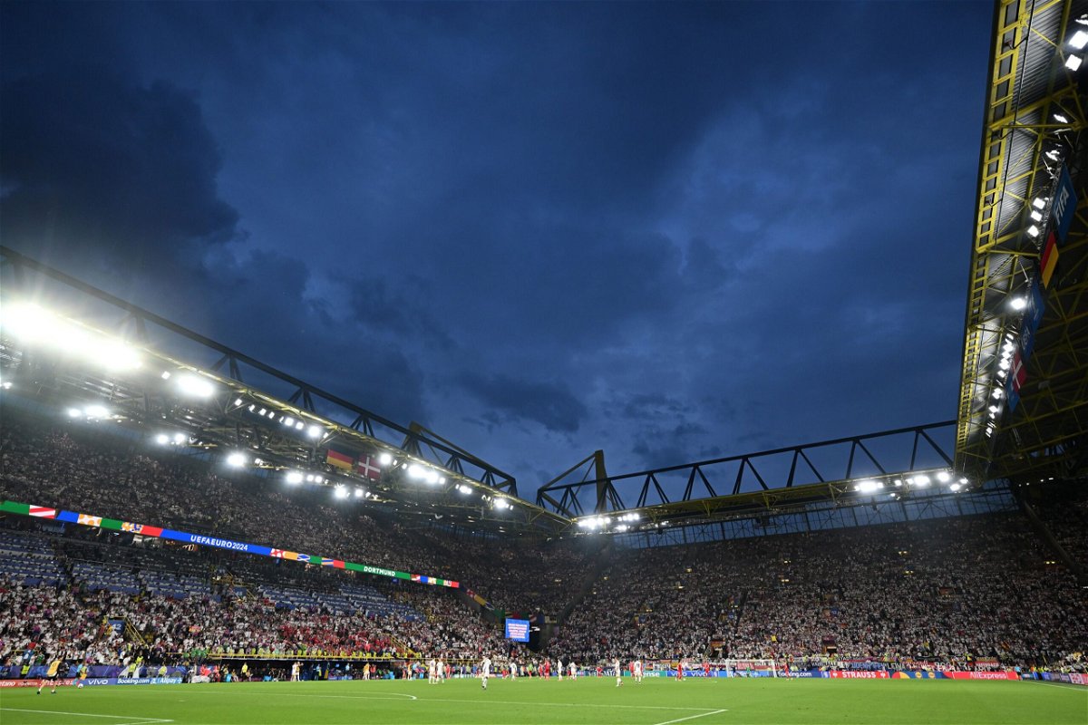 <i>Bernd Thissen/dpa/Getty Images via CNN Newsource</i><br/>The BVB Stadion during Germany's last 16 game against Denmark at Euro 2024.