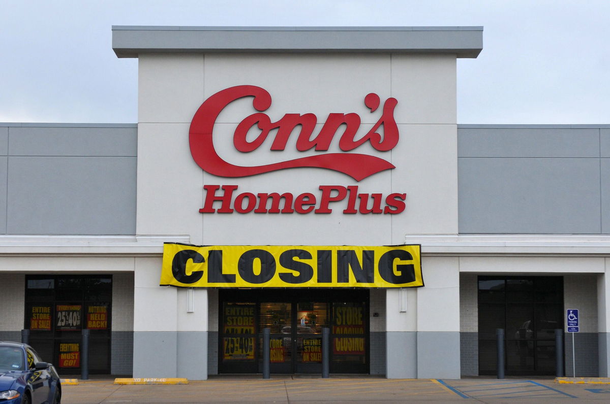 <i>Lynn Walker/USA Today Network via CNN Newsource</i><br />A Conn's HomePlus store that is closing in Wichita Falls