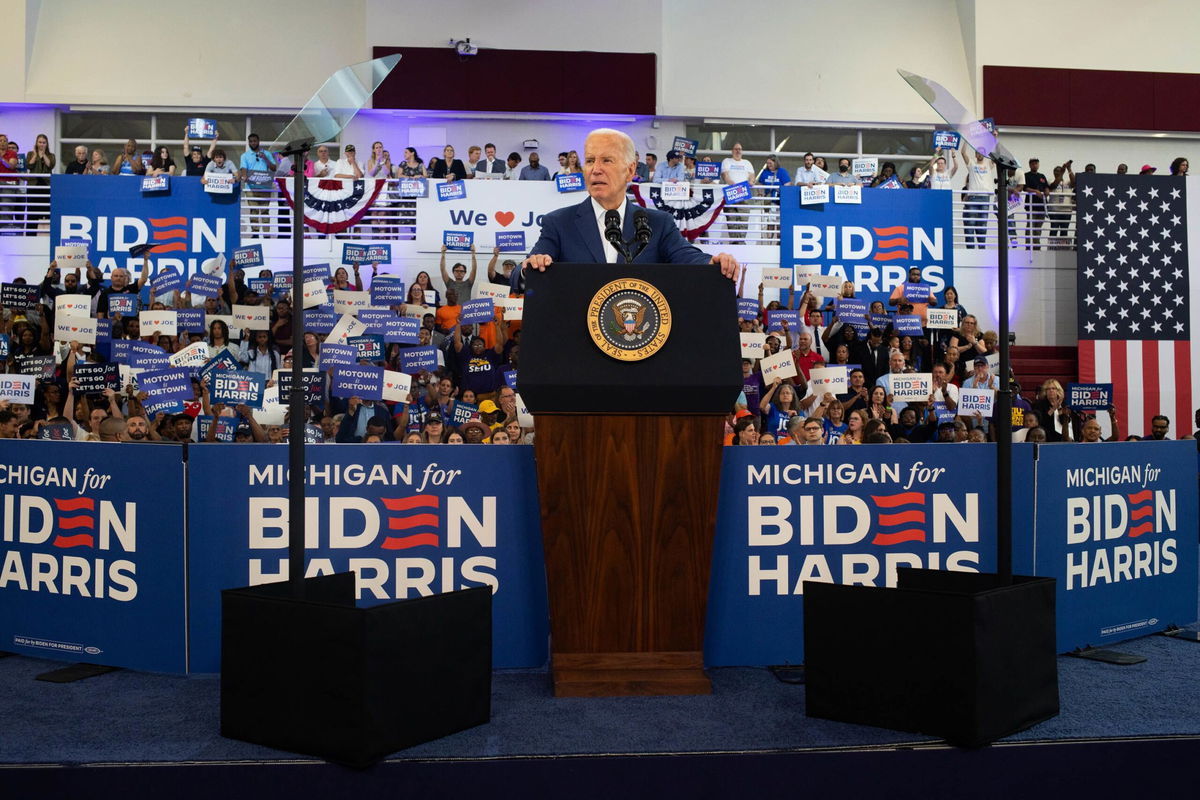 <i>Emily Elconin/Bloomberg/Getty Images via CNN Newsource</i><br/>There has been a push among some Biden allies to kick off the formal nomination of President Joe Biden