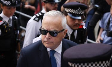 Former BBC broadcaster Huw Edwards arrives at Westminster Magistrates' Court.