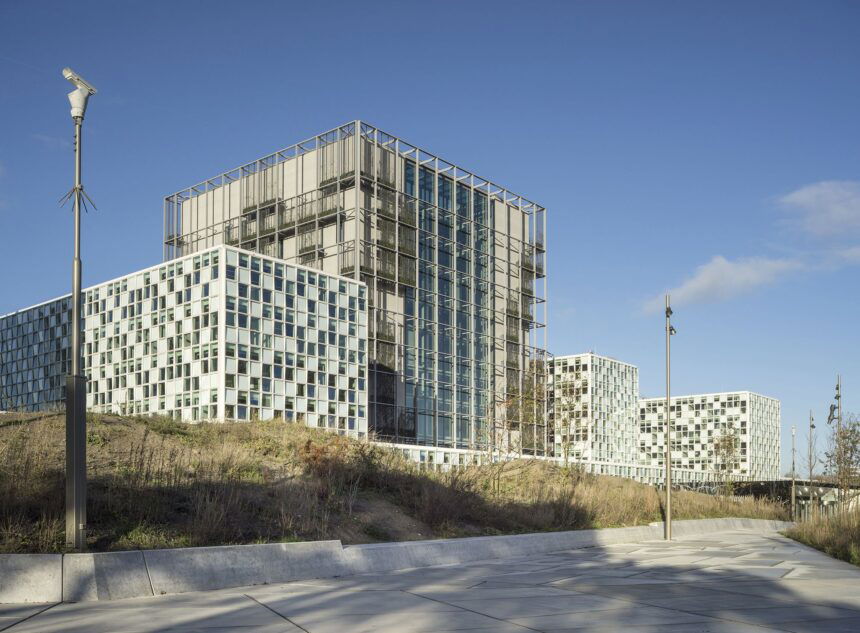 The International Criminal Court is seen at the Hague