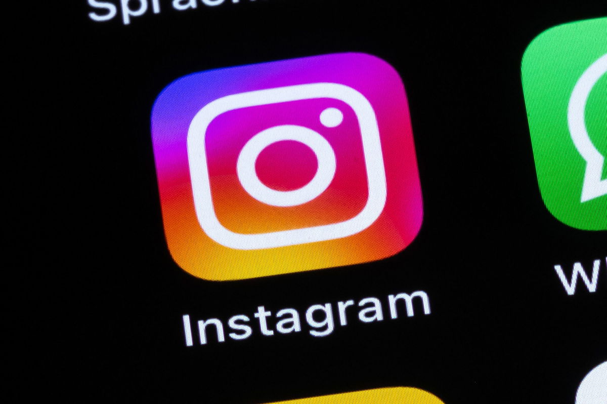 <i>Silas Stein/dpa/picture-alliance/Sipa/File via CNN Newsource</i><br />The Instagram application can be seen on the display of a smartphone.