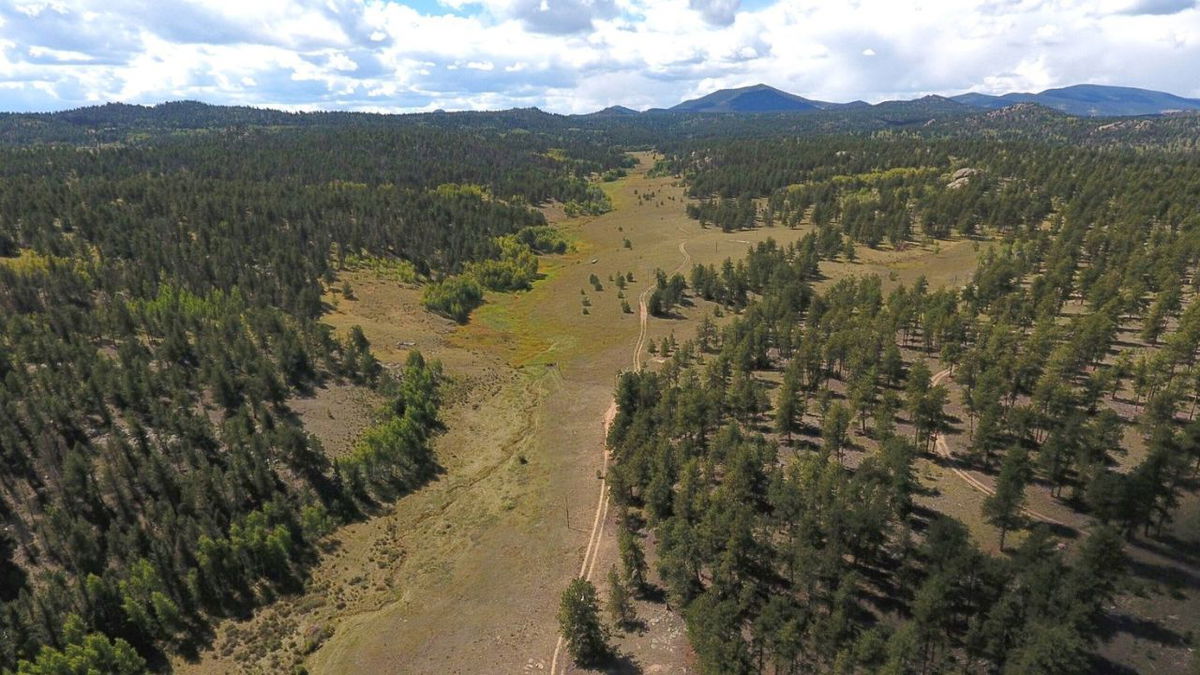 An aerial shot of the newly acquired property