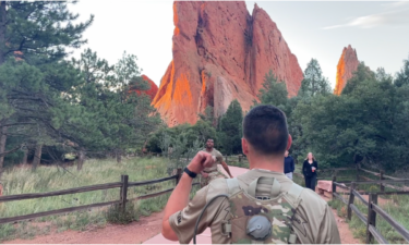 Running with Fort Carson squadron in best squadron competition