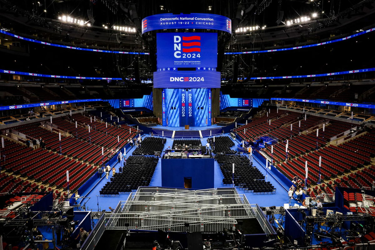 <i>Eva Marie Uzcategui/Bloomberg/Getty Images via CNN Newsource</i><br />The United Center in Chicago is seen on August 17