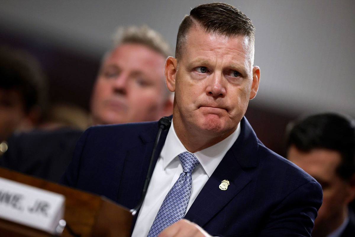 <i>Chip Somodevilla/Getty Images via CNN Newsource</i><br />Acting US Secret Service Director Ronald Rowe Jr. testifies before a joint hearing of the Senate Judiciary and Homeland Security and Government Affairs committees in the Dirksen Senate Office Building on Capitol Hill on July 30