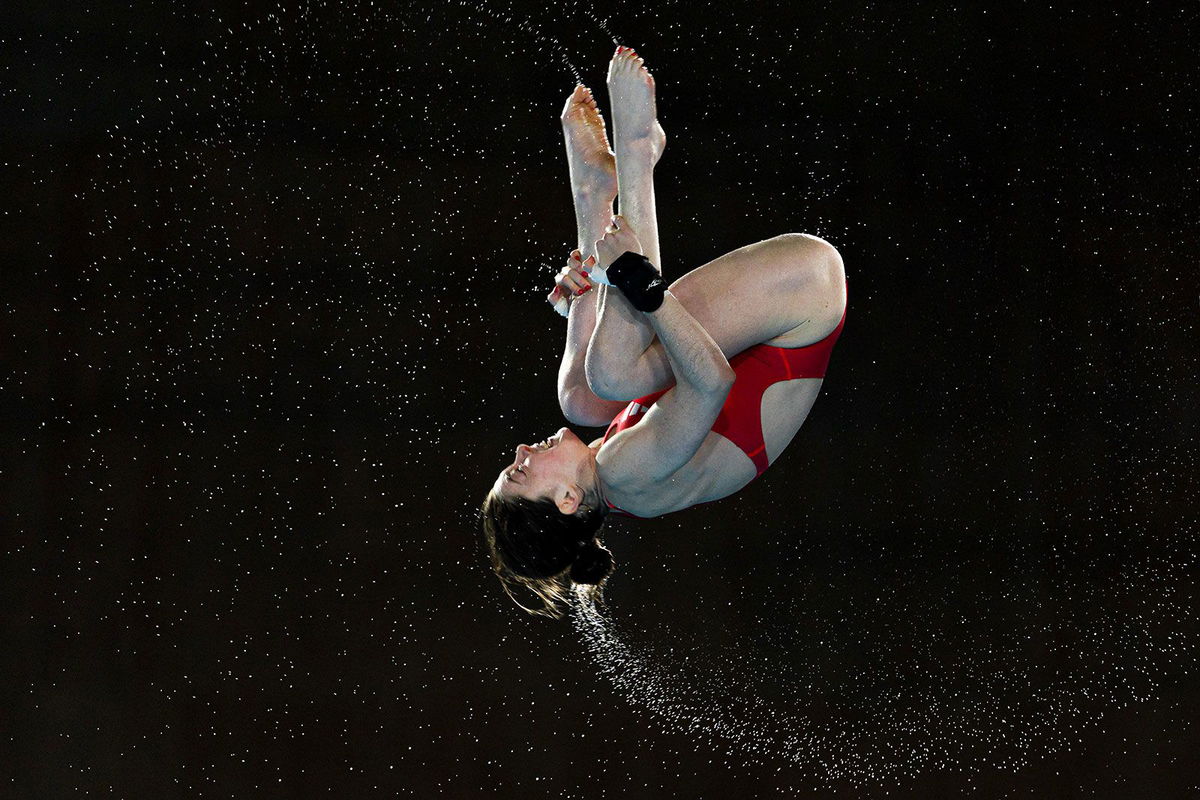 <i>Andy Cheung/Getty Images via CNN Newsource</i><br/>Andrea Spendolini-Sirieix won bronze in the individual 10m platform at the World Aquatics Championships this year.