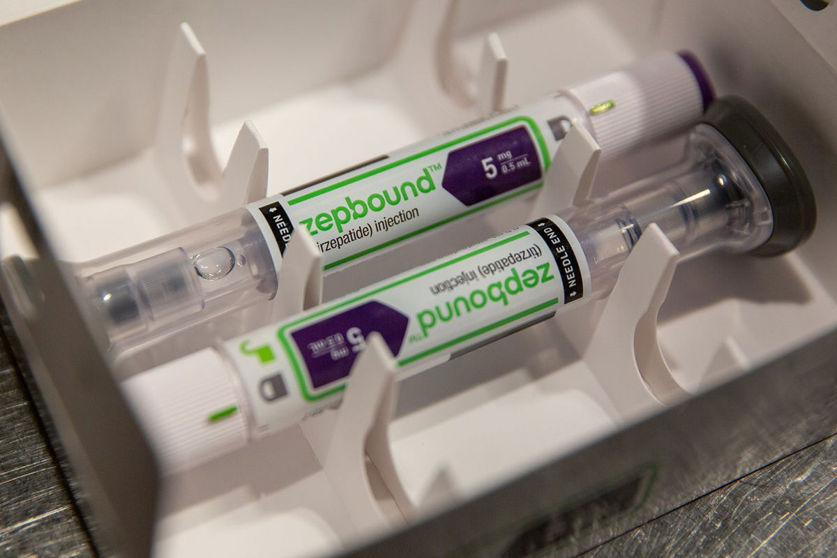 <i>Shelby Knowles/Bloomberg/Getty Images via CNN Newsource</i><br/>Tirzepatide works by mimicking hormones that stimulate the release of insulin