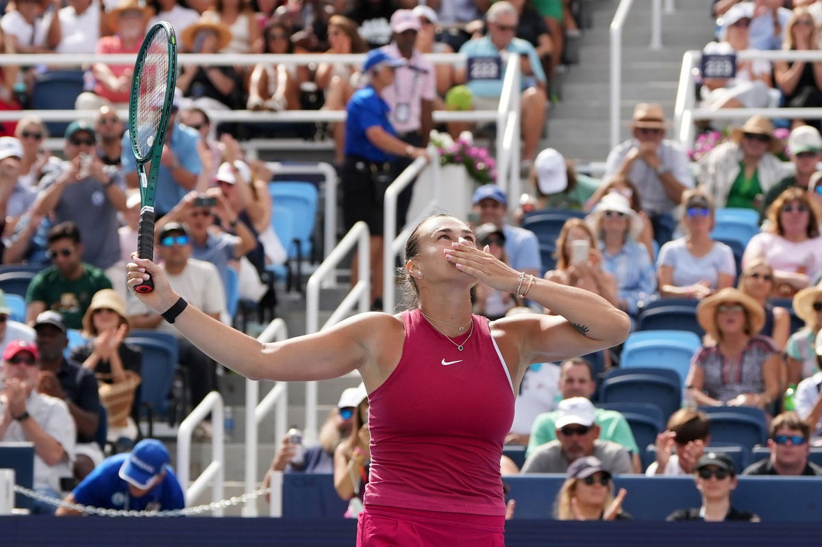 <i>Dylan Buell/Getty Images via CNN Newsource</i><br/>Aryna Sabalenka finalized her US Open preparations in perfect fashion.