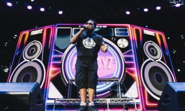 Fatman Scoop performs at Fridayz Live '23 at Rod Laver Arena on November 10