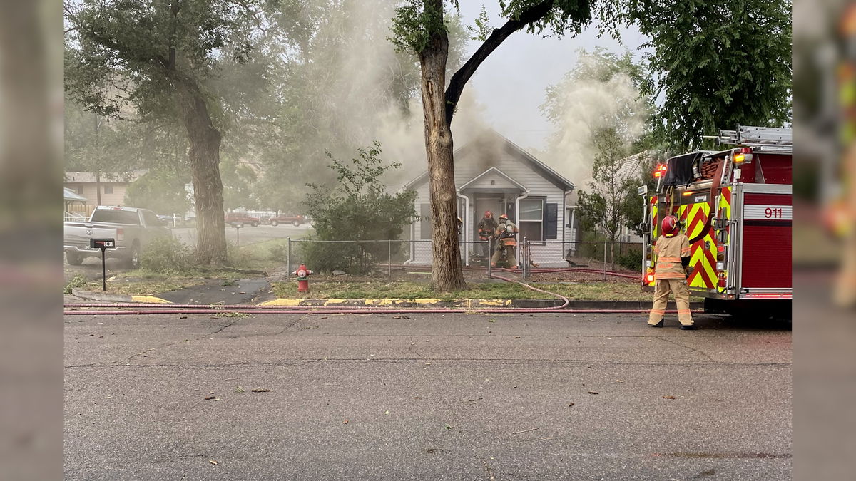 Two people left homeless in Cañon City after lightning struck a tree near their home