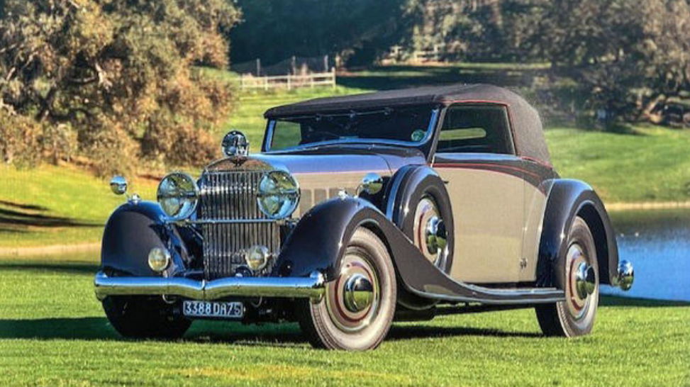 <i>Monterey Fire Department/KPIX via CNN Newsource</i><br/>A 1934 Hispano-Suiza J12 Vanvooren Cabriolet