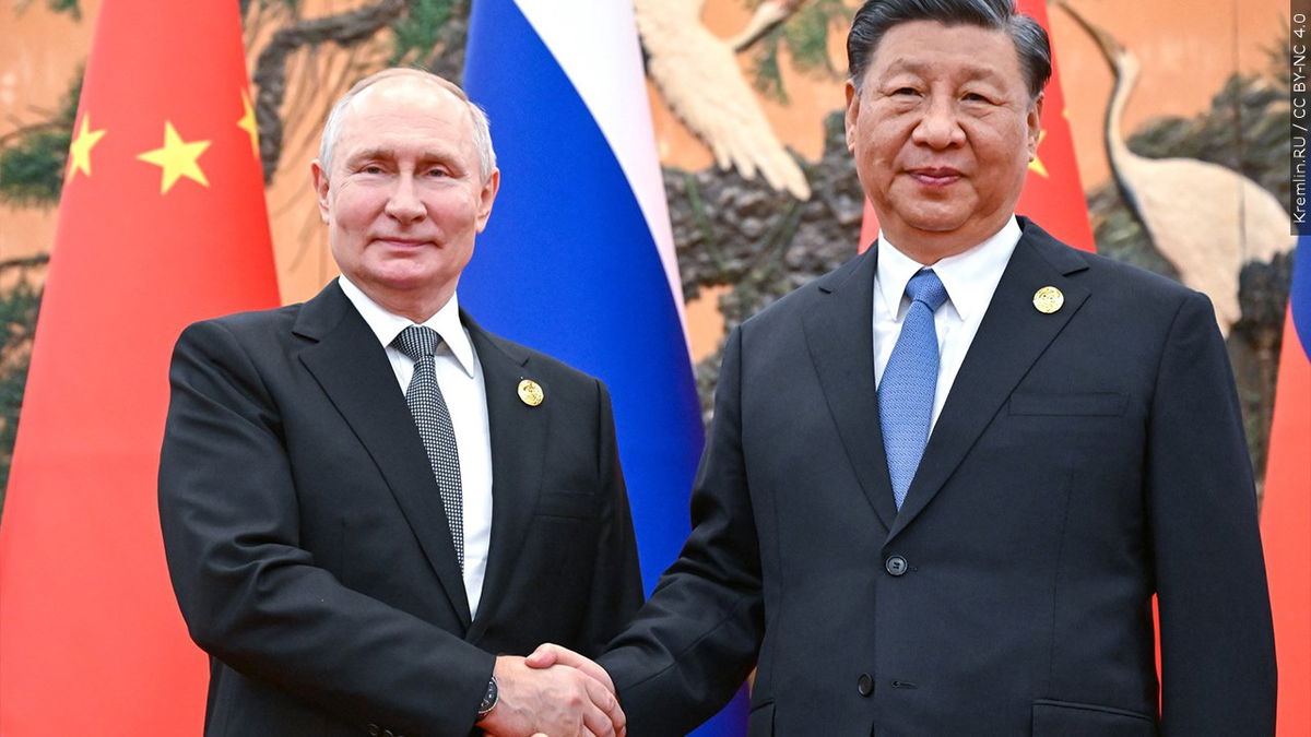 Vladimir Putin, President of Russia, and Xi Jingping, President of the People’s Republic, Photo Date: 10/17/2023