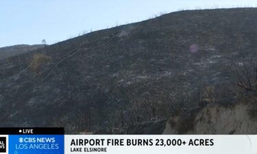 Firefighters on September 15 continued to make progress on the Airport Fire