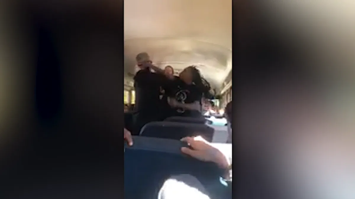 Caught on camera: School bus fight between parents, students and driver in Colorado Springs