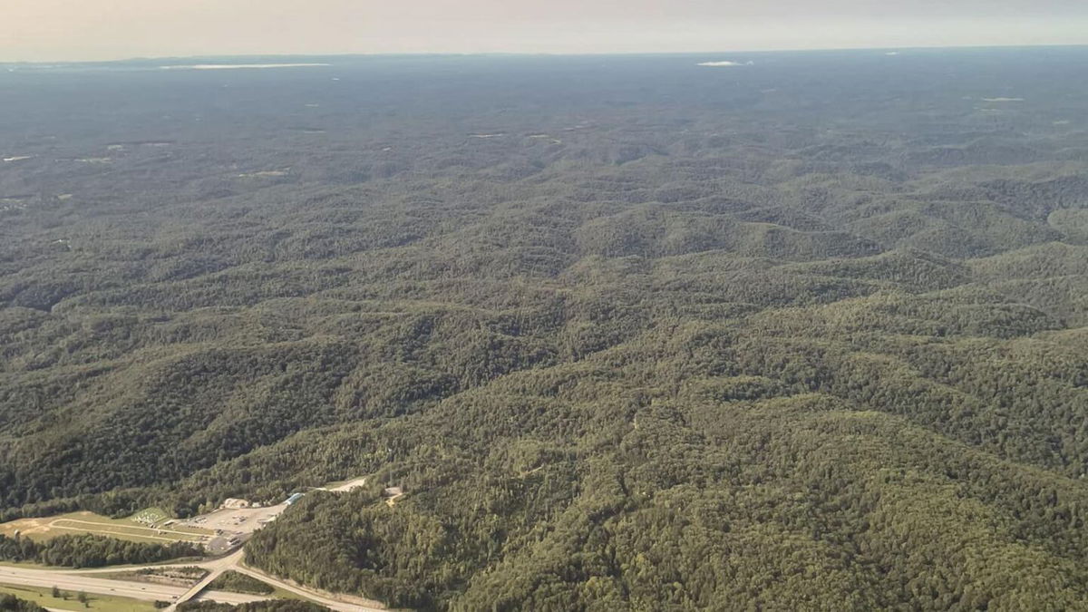 <i>Trooper Scottie Pennington via CNN Newsource</i><br/>The search area for Joseph Couch is seen in a photo released by Kentucky State Police spokesperson Scottie Pennington on September 9