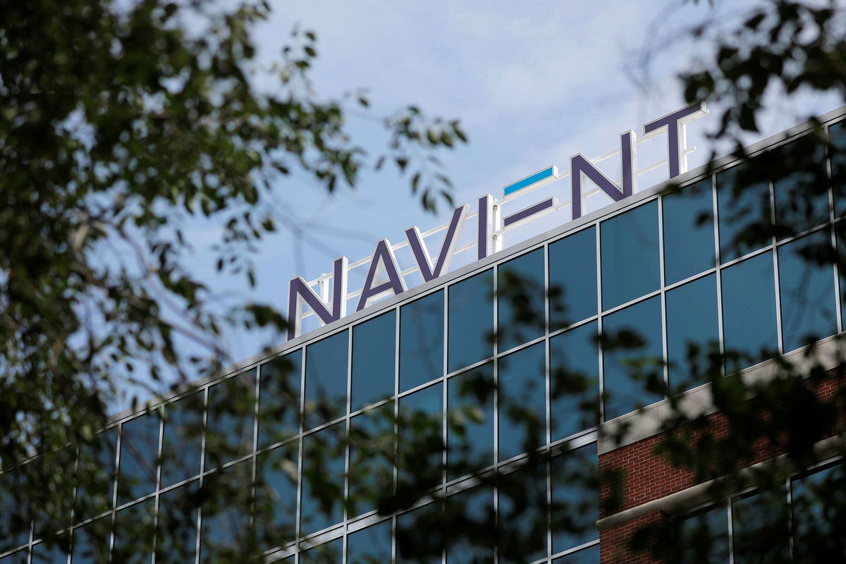 <i>Andrew Kelly/Reuters via CNN Newsource</i><br/>Signage is seen on the offices of Navient in Wilmington