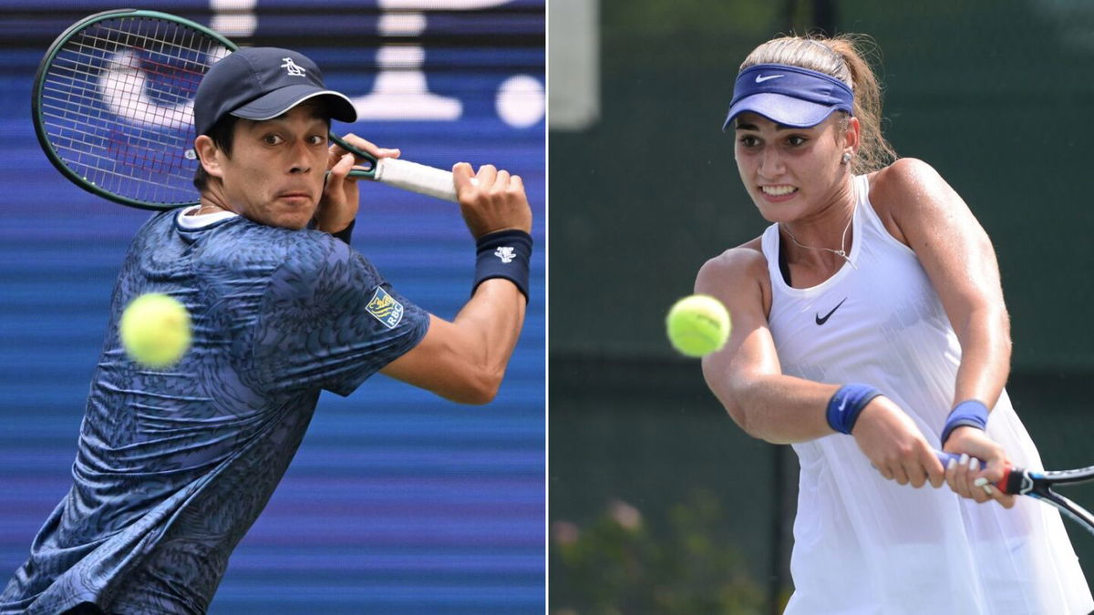 <i>Getty Images/AP via CNN Newsource</i><br/>Mackenzie McDonald and Maria Mateas are into the second round of the US Open mixed doubles.