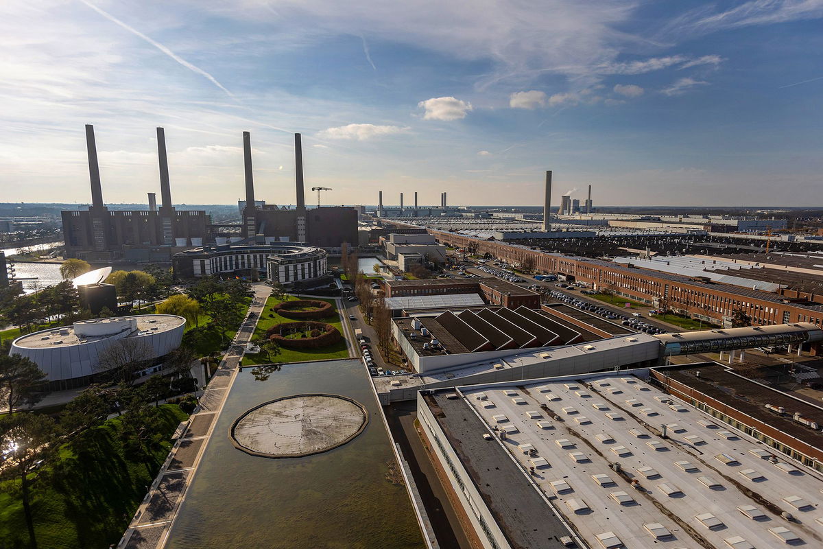 <i>Krisztian Bocsi/Bloomberg/Getty Images via CNN Newsource</i><br/>The Volkswagen Group headquarters in Wolfsburg