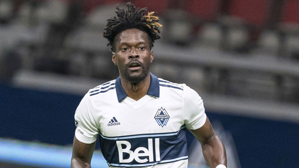 <i>Rich Lam/Getty Images via CNN Newsource</i><br/>Tosaint Ricketts plays for the Vancouver Whitecaps against Toronto FC in September 2020.