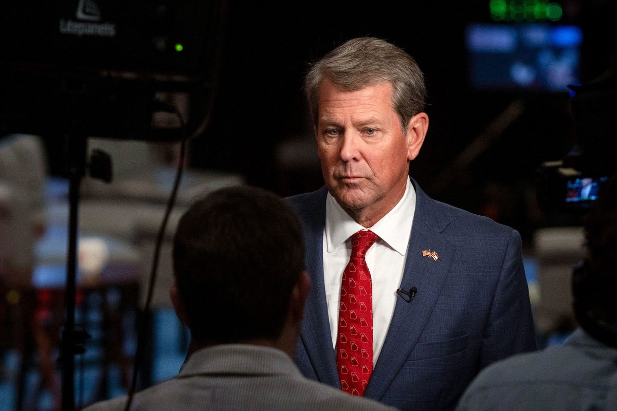 <i>Christian Monterrosa/AFP/Getty Images via CNN Newsource</i><br/>Gov. Brian Kemp