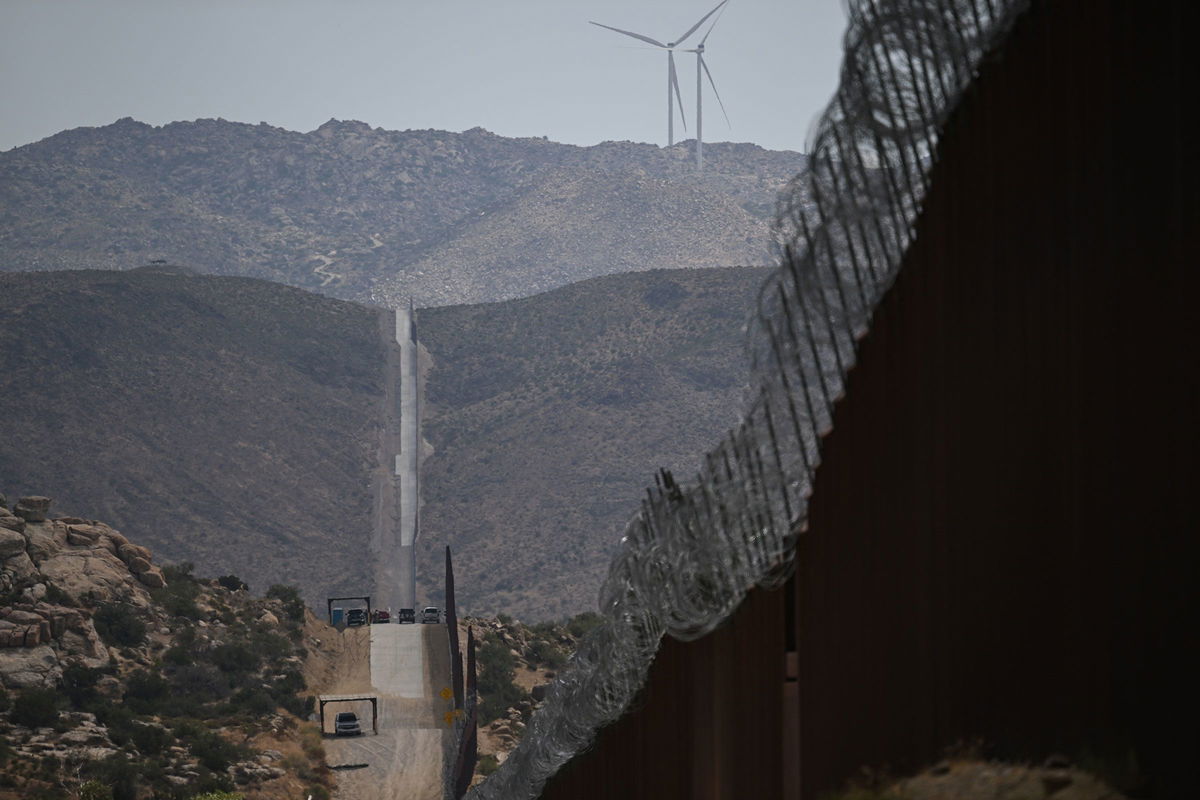 <i>Patrick T. Fallon/AFP/Getty Images via CNN Newsource</i><br />US Customs and Border Protection Border Patrol vehicles sit parked along fencing between the United States and Mexico on August 1 in Jacumba Hot Springs