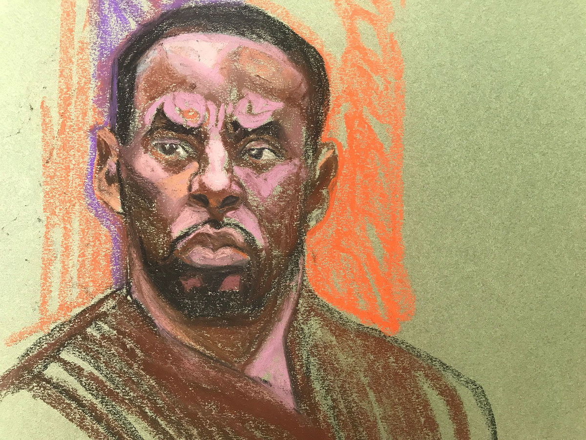 <i>Christine Cornell via CNN Newsource</i><br/>Court sketch from Sean Diddy Combs' hearing in court on Tuesday