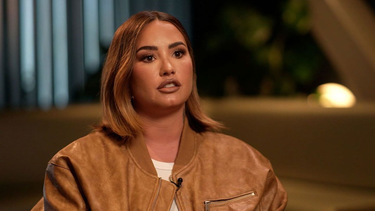 <i>CNN via CNN Newsource</i><br/>Demi Lovato speaking to CNN's Elizabeth Wagmeister on CNN's 'The Lead' on September 18.