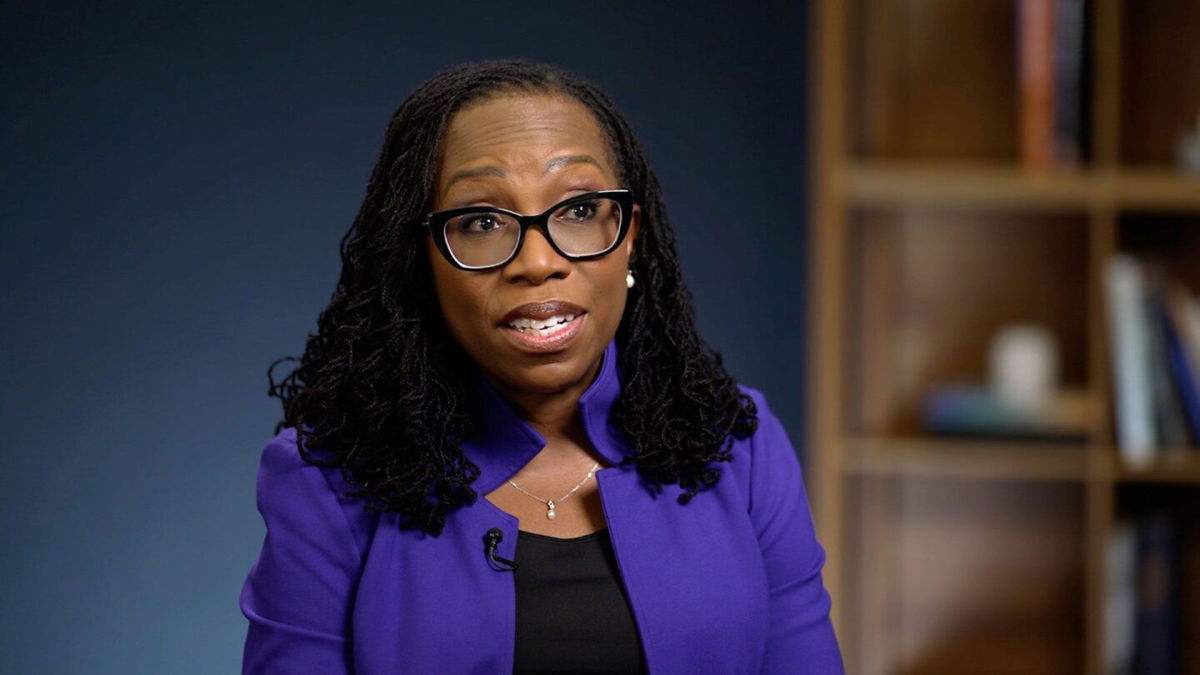 <i>CNN via CNN Newsource</i><br/>US Supreme Court Associate Justice Ketanji Brown Jackson speaks with CNN's Abby Phillip during an interview.