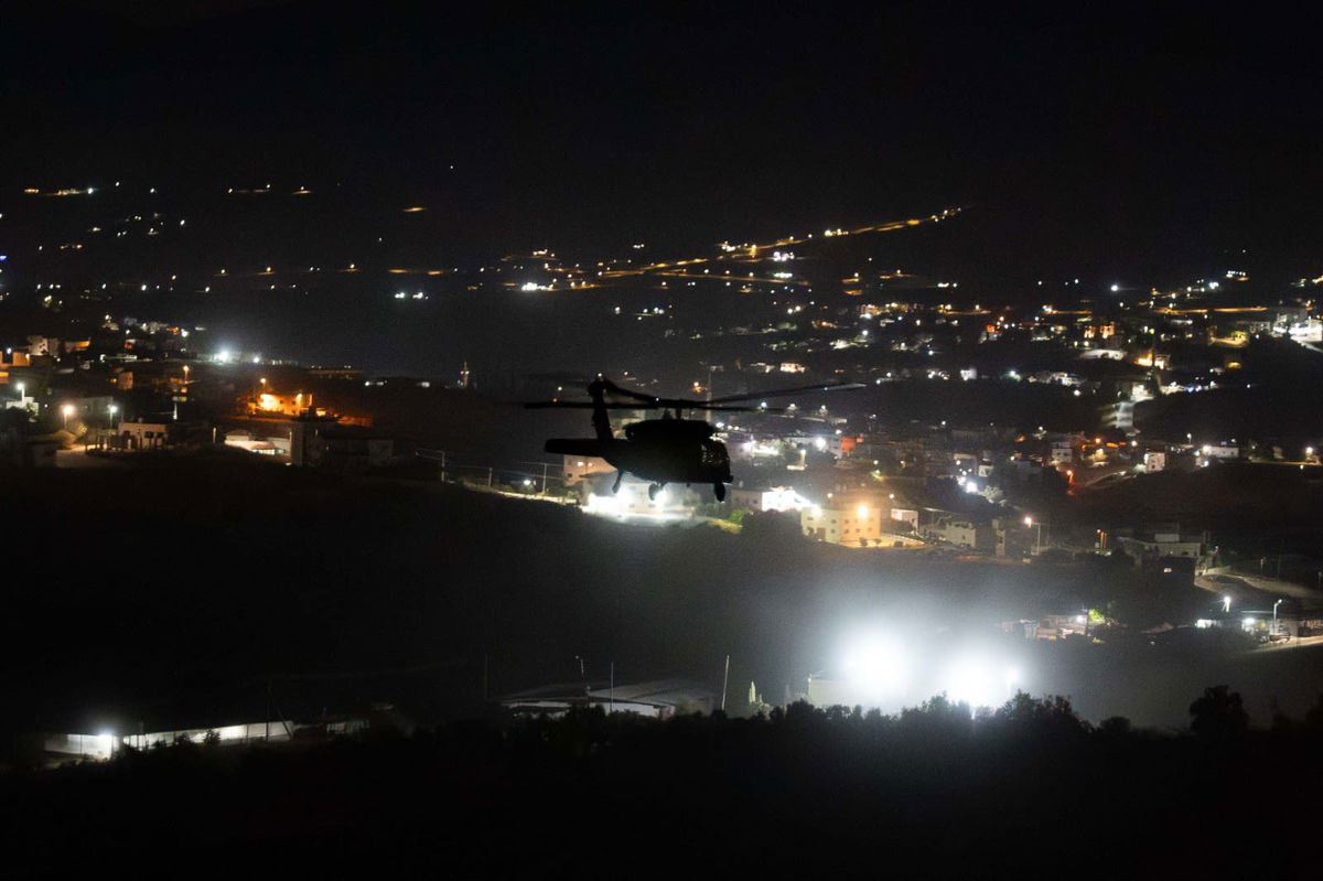 <i>The IDF via CNN Newsource</i><br/>The IDF military operation in the occupied West Bank on September 12.