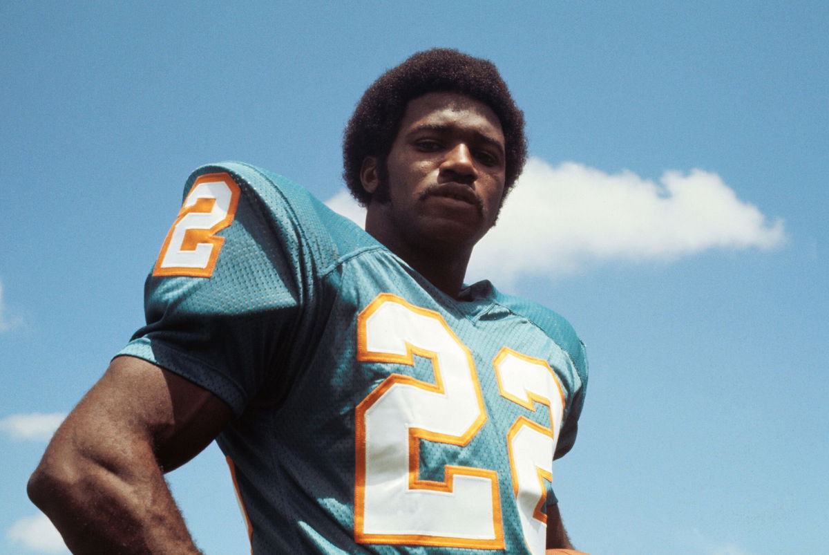 <i>Bettmann Archive/Getty Images via CNN Newsource</i><br/>Miami Dolphins running back Eugene 