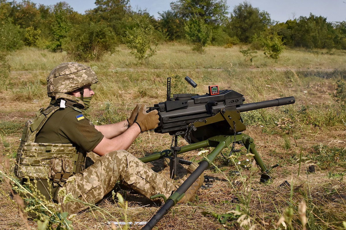 <i>Andriy Andriyenko/SOPA Images/Sipa USA/AP/FILE via CNN Newsource</i><br/>A Ukrainian serviceman of 141st Separate Infantry brigade is seen near Zaporizhzhia.