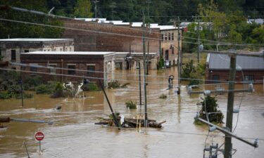 Heavy rains from hurricane Helene caused record flooding and damage on September 28 in Asheville