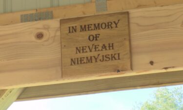 Stoddard Elementary held a ceremony for their new outdoor classroom built in memory of Neveah Niemyjski.