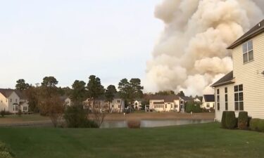 A wildfire has burned 40 acres in Evesham Township