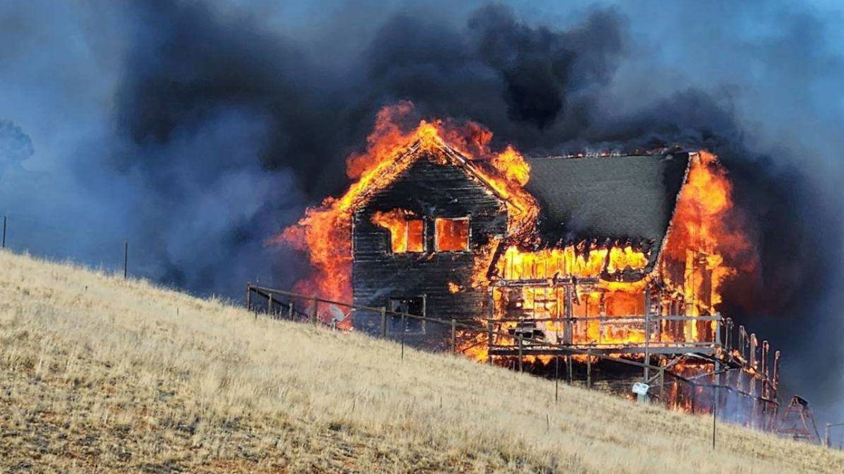 The house believed to have started the Highland Lakes Fire in Teller County