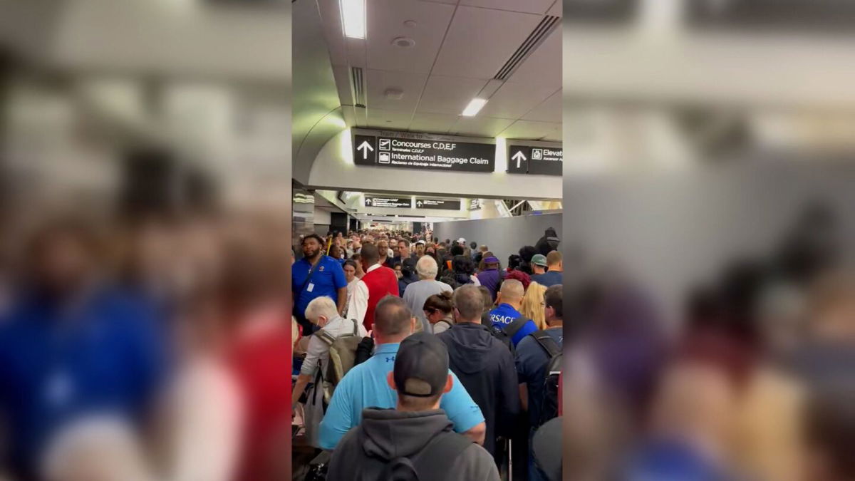 <i>MeldStudio.co via CNN Newsource</i><br/>An issue with the Plane Train at Atlanta's Hartsfield-Jackson International Airport caused passenger gridlock on Monday morning.